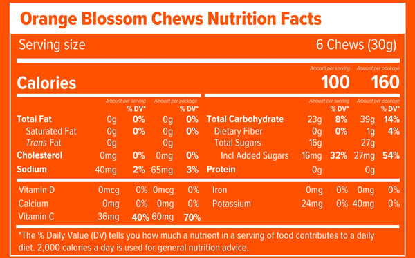 Honey Stinger Energy Chews - Orange