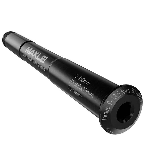 RockShox, MAXLE ULTIMATE, Thru Axle, Front, 15x100mm TA, Length: 148mm, Thread Length: 9mm, Thread Pitch: M15x1.50, PIKE, RS1, Lyrik B1, Yari